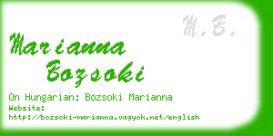marianna bozsoki business card
